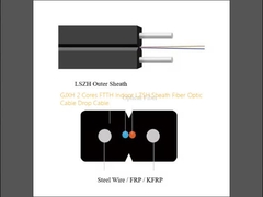 GJXH 2 ядра FTTH Внутренний LZSH Покрытие Волоконно-оптический кабель Кабель Drop