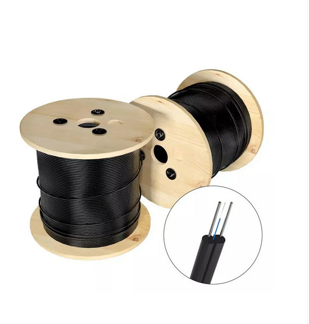 FTTH Drop Cable Indoor 1/2 cores Bow-Type FRP/Steel Прочность элемента