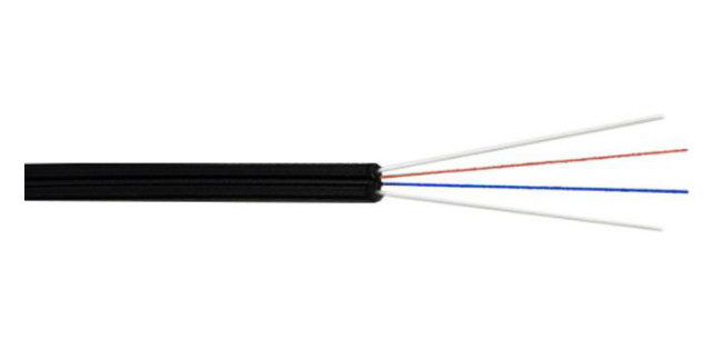 4 ядра Внутренний одномодный кабель G657A GJXFH LSZH Jacket FTTH Fiber Optic Drop