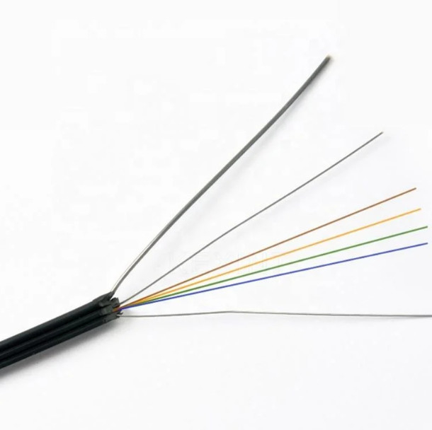 FTTH кабель внутренний наружный самоподдерживающийся плоский кабель GJYXCH 4 ядер