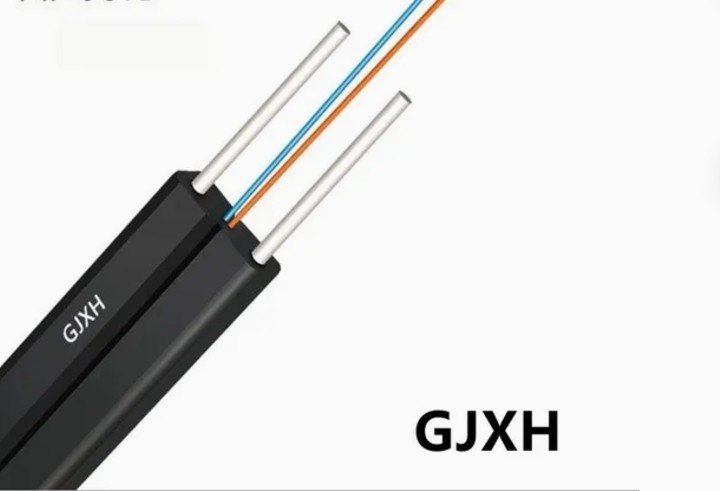 4 ядра Внутренний FTTH кабель GJXH/GJXFH