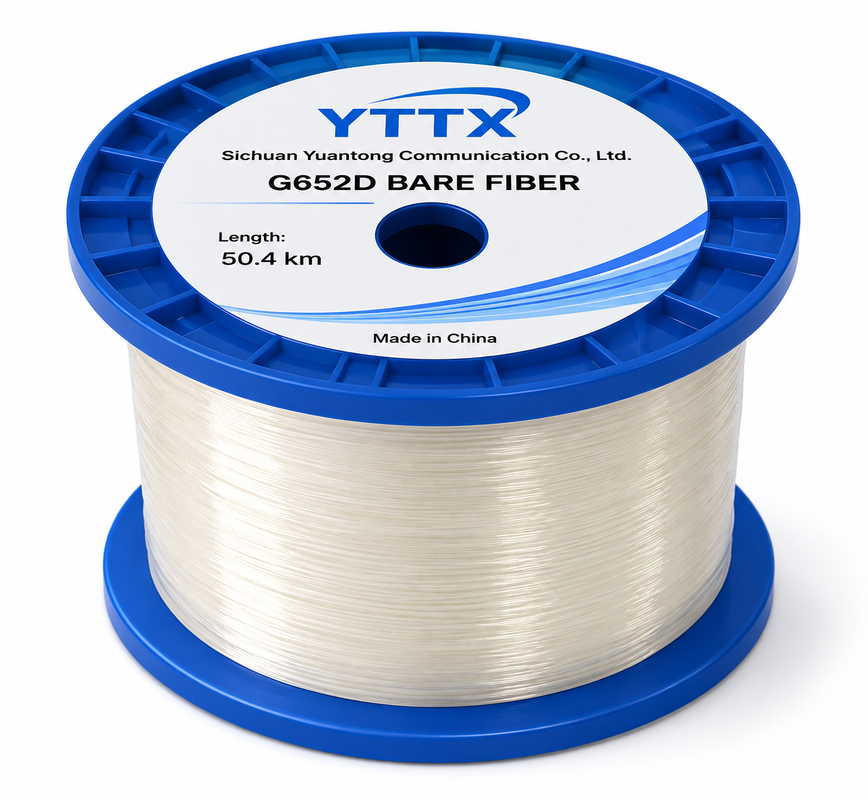 Волокно G652D 48.8KM 50.4KM на катушке SM BARE FIBER, возможна индивидуальная длина